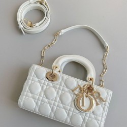 Replica Dior Lady D-Joy Dior Small Bag Cannage White