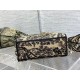 Replica Dior Medium Lady D-Lite Bag Toile de Jouy Embroidery Brown Replica Dior Medium Lady D-Lite Bag Toile de Jouy Embroidery Brown