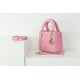 Replica Dior Mini Lady Dior Bag Cannage Pink