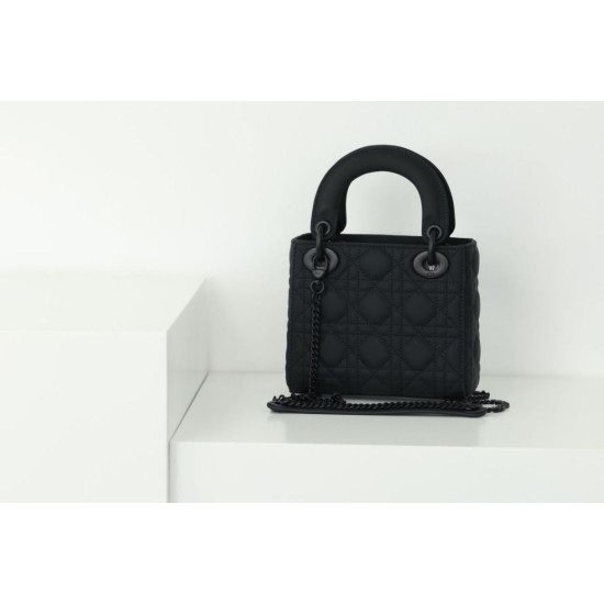 Replica Dior Mini Lady Dior Bag Cannage Black