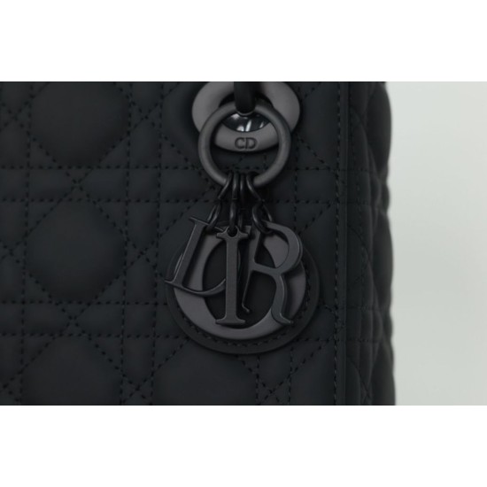 Replica Dior Mini Lady Dior Bag Cannage Black