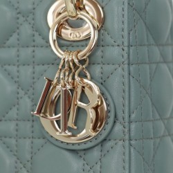 Replica Dior Mini Lady Dior Bag Cannage Blue