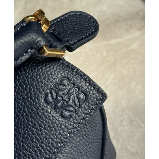 Replica Loewe Puzzle Mini Bag Navy Blue Grained Calfskin Replica Loewe Puzzle Mini Bag Navy Blue Grained Calfskin