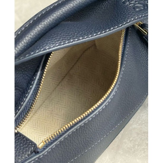 Replica Loewe Puzzle Mini Bag Navy Blue Grained Calfskin Replica Loewe Puzzle Mini Bag Navy Blue Grained Calfskin