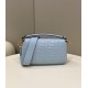 Replica Fendi Medium Baguette Bag FF Nappa Blue Replica Fendi Medium Baguette Bag FF Nappa Blue