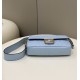 Replica Fendi Medium Baguette Bag FF Nappa Blue Replica Fendi Medium Baguette Bag FF Nappa Blue