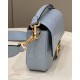 Replica Fendi Medium Baguette Bag FF Nappa Blue Replica Fendi Medium Baguette Bag FF Nappa Blue