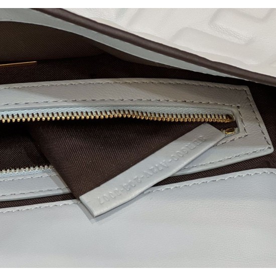 Replica Fendi Medium Baguette Bag FF Nappa Blue Replica Fendi Medium Baguette Bag FF Nappa Blue