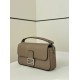 Replica Fendi Medium Baguette Selleria bag with 612 hand-sewn topstitche Gray Replica Fendi Medium Baguette Selleria bag with 612 hand-sewn topstitche Gray