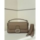Replica Fendi Medium Baguette Selleria bag with 612 hand-sewn topstitche Gray Replica Fendi Medium Baguette Selleria bag with 612 hand-sewn topstitche Gray