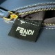 Replica Fendi Medium Baguette Selleria bag with 612 hand-sewn topstitche Blue Replica Fendi Medium Baguette Selleria bag with 612 hand-sewn topstitche Blue