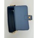 Replica Fendi Medium Baguette Selleria bag with 612 hand-sewn topstitche Blue Replica Fendi Medium Baguette Selleria bag with 612 hand-sewn topstitche Blue