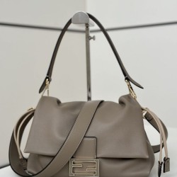 Replica Fendi Mamma Baguette Medium/Large Bag Nappa Gray