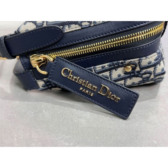 Replica Dior Small/Medium D-Journey Bag Dior Oblique Jacquard Blue Replica Dior Small/Medium D-Journey Bag Dior Oblique Jacquard Blue