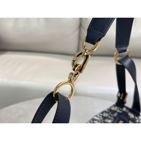 Replica Dior Small/Medium D-Journey Bag Dior Oblique Jacquard Blue Replica Dior Small/Medium D-Journey Bag Dior Oblique Jacquard Blue