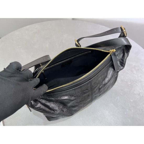 Dior Small/Medium D-Journey Flat Macrocannage Bag Crinkled Black Dior Small/Medium D-Journey Flat Macrocannage Bag Crinkled Black