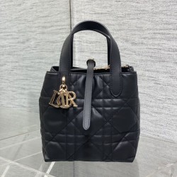 Replica Dior Small/Medium Dior Toujours Vertical Tote Bag Black