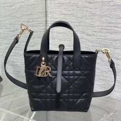 Replica Dior Small/Medium Dior Toujours Vertical Tote Bag Black