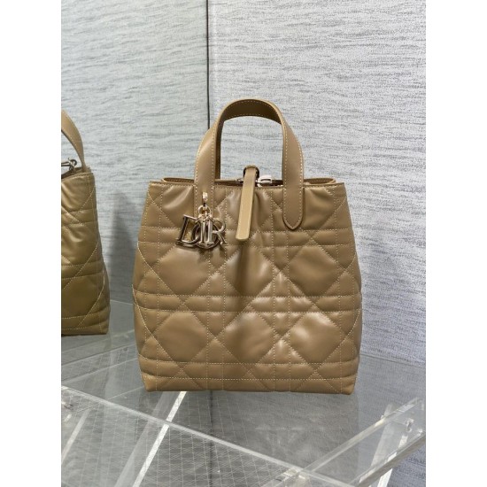 Replica Dior Small/Medium Dior Toujours Vertical Tote Bag Brown Replica Dior Small/Medium Dior Toujours Vertical Tote Bag Brown
