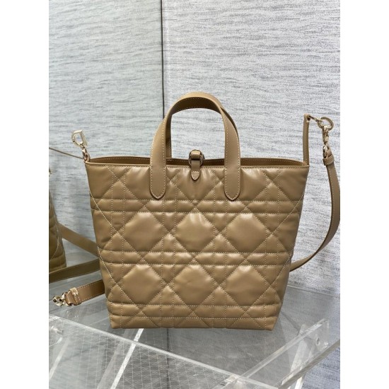 Replica Dior Small/Medium Dior Toujours Vertical Tote Bag Brown Replica Dior Small/Medium Dior Toujours Vertical Tote Bag Brown