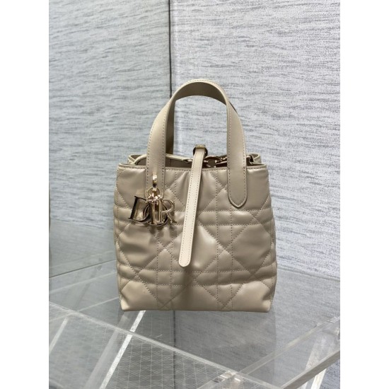 Replica Dior Small/Medium Dior Toujours Vertical Tote Bag Apricot Replica Dior Small/Medium Dior Toujours Vertical Tote Bag Apricot