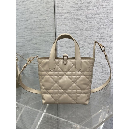 Replica Dior Small/Medium Dior Toujours Vertical Tote Bag Apricot Replica Dior Small/Medium Dior Toujours Vertical Tote Bag Apricot