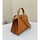 Replica Fendi Peekaboo ISeeU Small Selleria bag with 556 hand-sewn topstitches Brown Replica Fendi Peekaboo ISeeU Small Selleria bag with 556 hand-sewn topstitches Brown