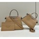 Replica Fendi Peekaboo ISeeU Small Selleria bag with 556 hand-sewn topstitches Brown Replica Fendi Peekaboo ISeeU Small Selleria bag with 556 hand-sewn topstitches Brown