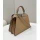 Replica Fendi Peekaboo ISeeU Small Selleria bag with 556 hand-sewn topstitches Brown Replica Fendi Peekaboo ISeeU Small Selleria bag with 556 hand-sewn topstitches Brown