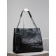 Replica YSL Saint Laurent Niki Large Shopping Crinkled Vintage Bag Black