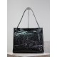 Replica YSL Saint Laurent Niki Large Shopping Crinkled Vintage Bag Black