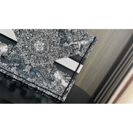 Replica Dior Medium Dior Book Tote Bag Embroidery with Multicolor Dior Around the World Motif Blue Replica Dior Medium Dior Book Tote Bag Embroidery with Multicolor Dior Around the World Motif Blue