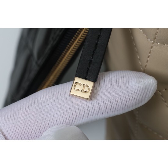 Replica Dior Medium Dior Toujours Macrocannage Bag Beige/Black Replica Dior Medium Dior Toujours Macrocannage Bag Beige/Black