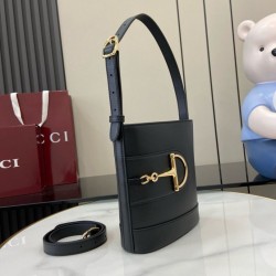 Replica Gucci 73 mini bucket bag 833665 Black