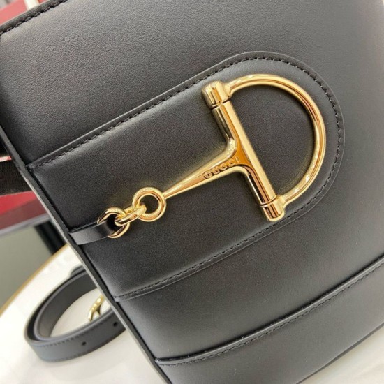 Replica Gucci 73 mini bucket bag 833665 Black