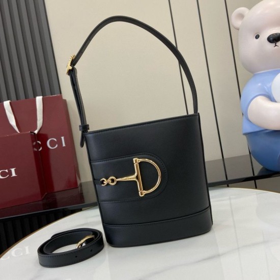 Replica Gucci 73 mini bucket bag 833665 Black