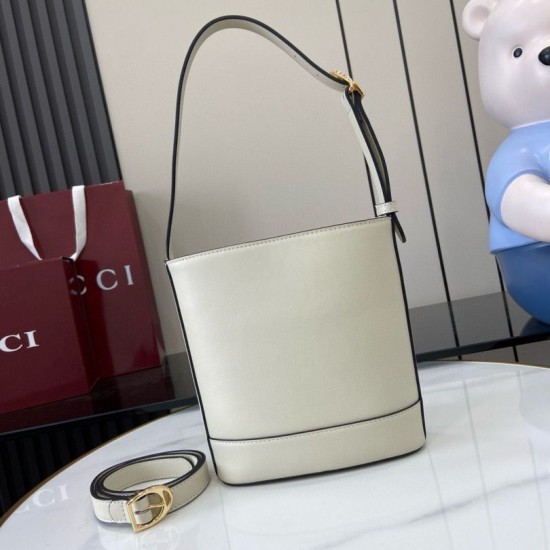 Replica Gucci 73 mini bucket bag 833665 White