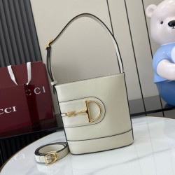 Replica Gucci 73 mini bucket bag 833665 White