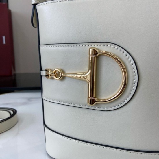 Replica Gucci 73 mini bucket bag 833665 White