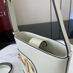 Replica Gucci 73 mini bucket bag 833665 White