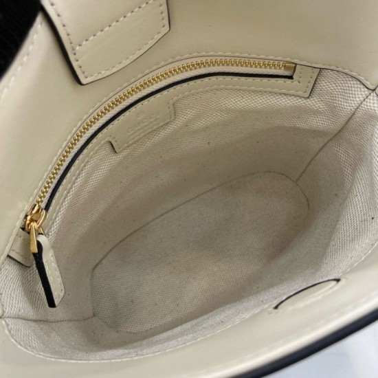 Replica Gucci 73 mini bucket bag 833665 White
