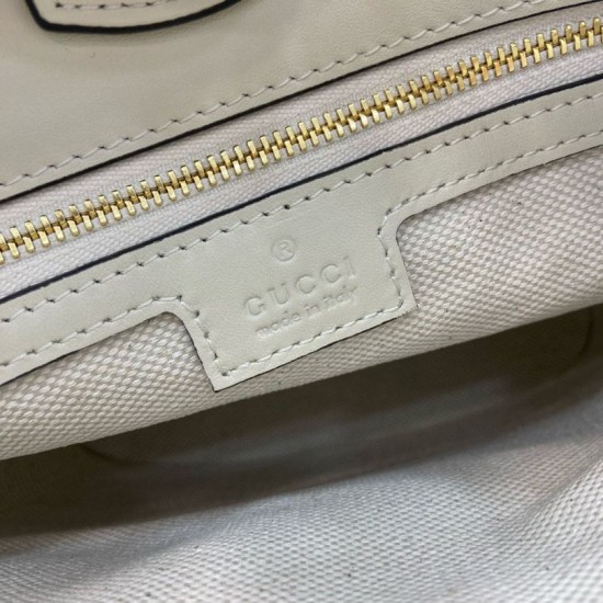 Replica Gucci 73 mini bucket bag 833665 White