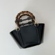 Replica Gucci Mini bamboo top handle tote bag 805832 Black