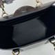 Replica Gucci Mini bamboo top handle tote bag 805832 Black