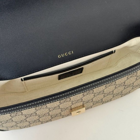 Replica Gucci 815206 Horsebit 1955 Soft small top handle bag Brown