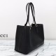 Replica Gucci GG Emblem Medium Tote Bag 815213 Black
