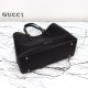 Replica Gucci GG Emblem Medium Tote Bag 815213 Black