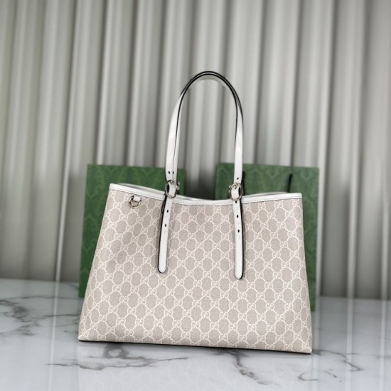 Replica Gucci GG Emblem Medium Tote Bag 815213 Beige