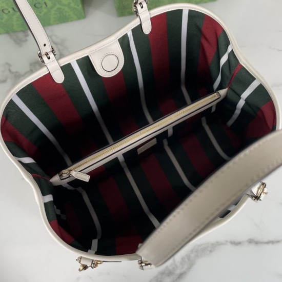 Replica Gucci GG Emblem Medium Tote Bag 815213 Beige