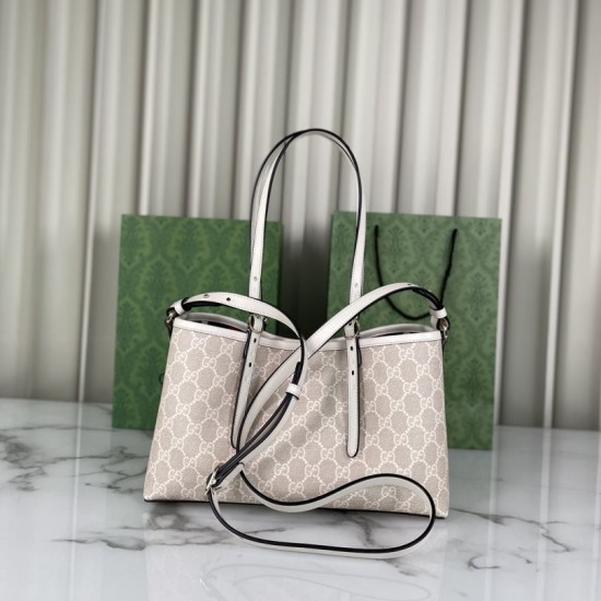 Replica Gucci GG Emblem small tote bag 815214 Beige